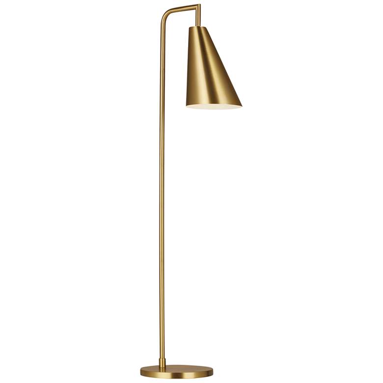 Ellen DeGeneres Jamie Burnished Brass LED Floor Lamp