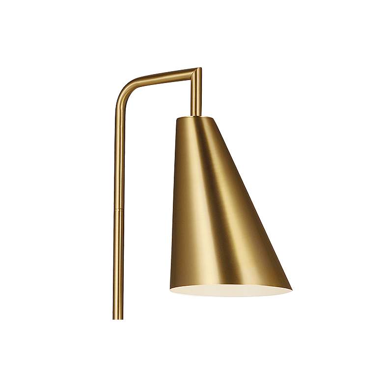 Ellen DeGeneres Jamie Burnished Brass LED Floor Lamp