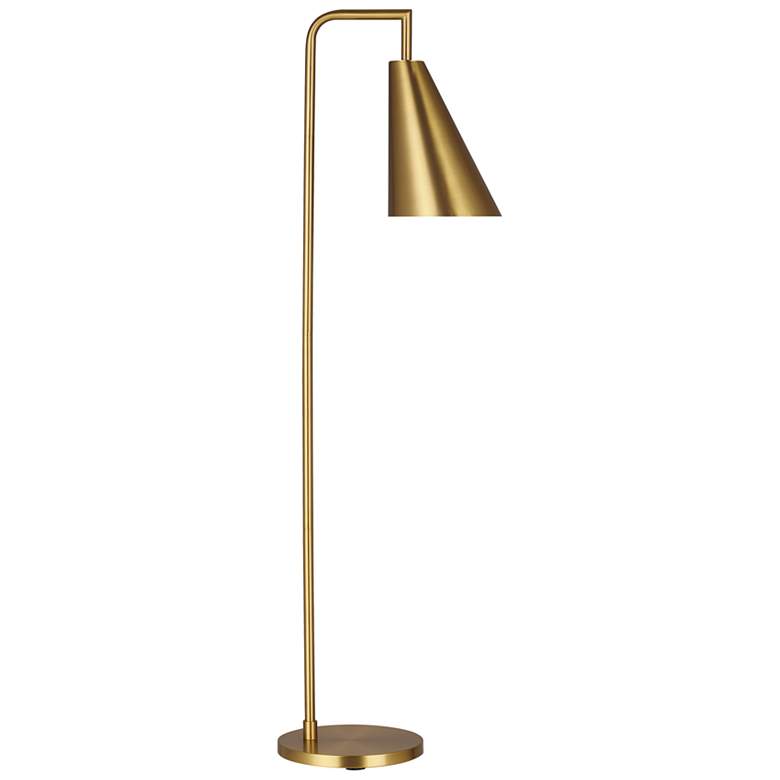 Ellen DeGeneres Jamie Burnished Brass LED Floor Lamp