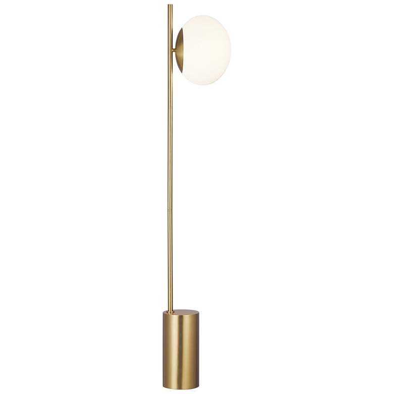 Ellen DeGeneres Lune Burnished Brass LED Floor Lamp