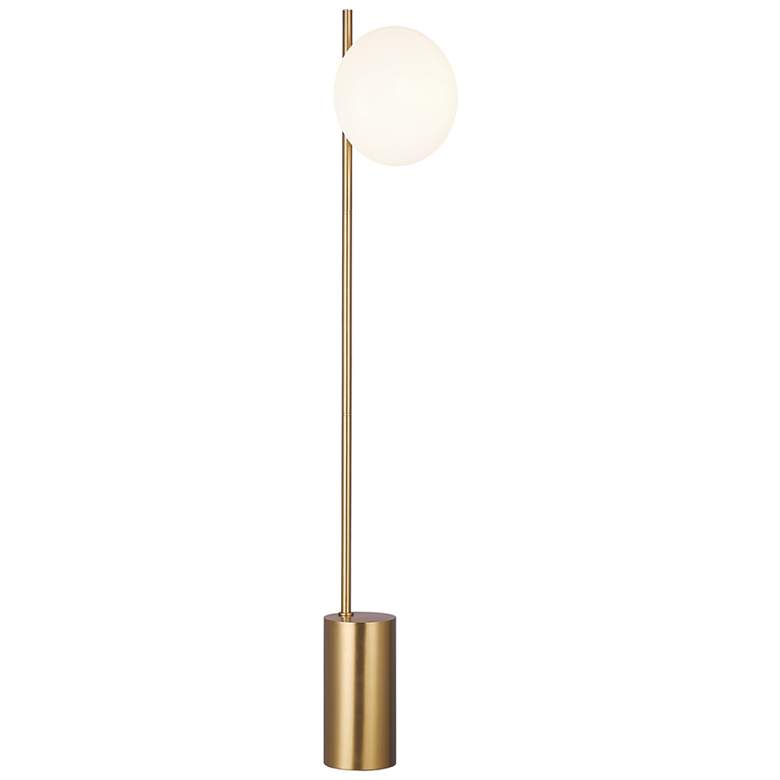 Ellen DeGeneres Lune Burnished Brass LED Floor Lamp