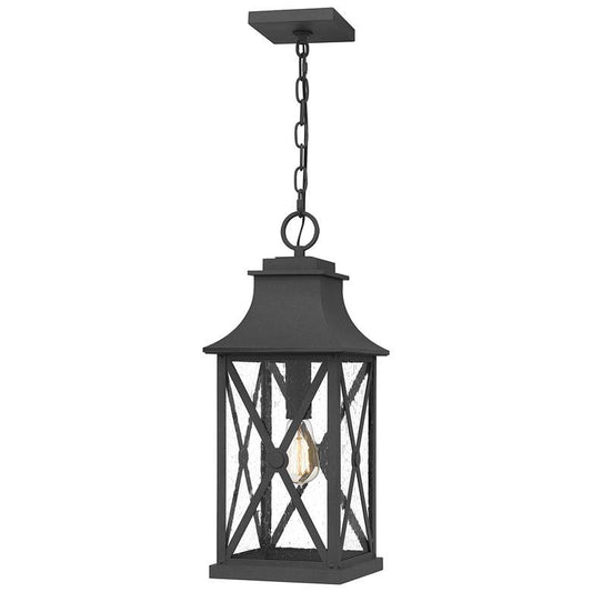 Ellerbee 1-Lt Mottled Black Mini Pendant