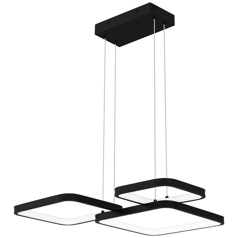 Elvive Integrated LED Matte Black Pendant