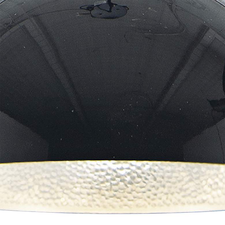ET2 Hemisphere 9" Wide Gloss Black LED Mini Pendant Light