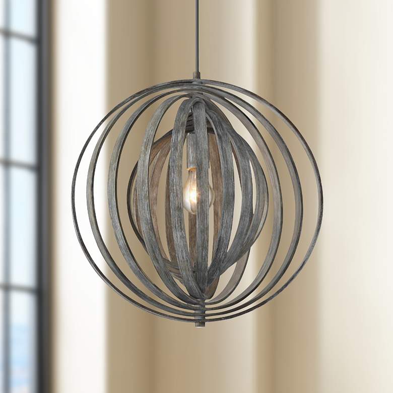Eurofase Abruzzo 17" Wide Weather Gray Pendant Light