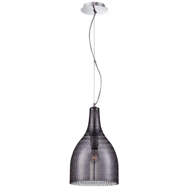 Eurofase Altima 10" Wide Large Smoke Glass Mini Pendant