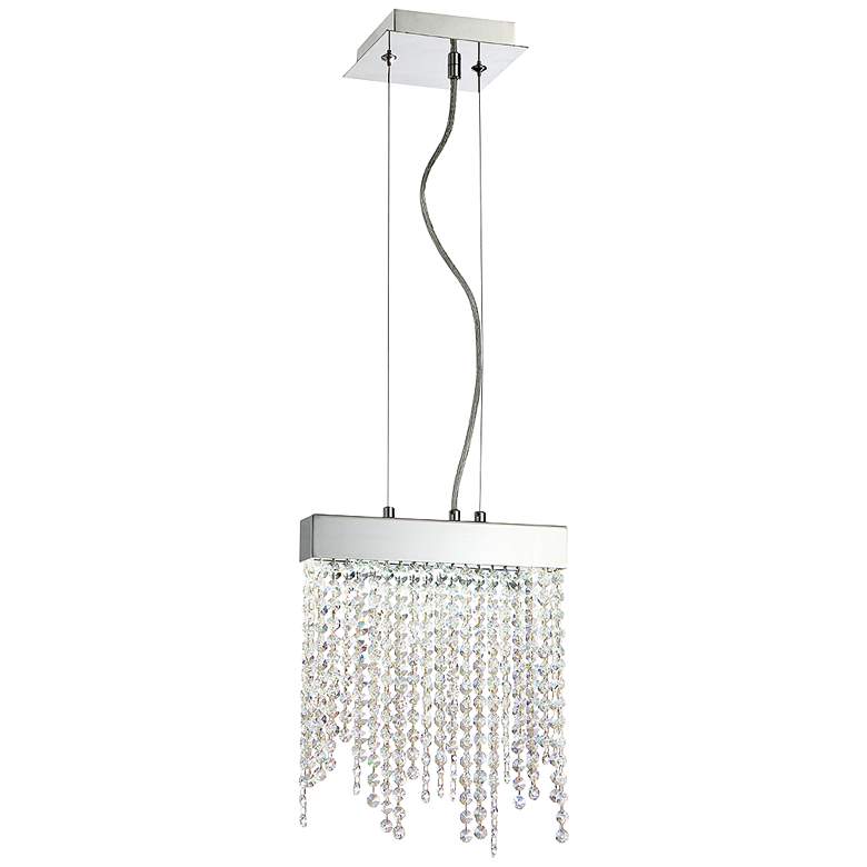 Eurofase Rossi 9 3/4"W Chrome and Crystal LED Mini Pendant