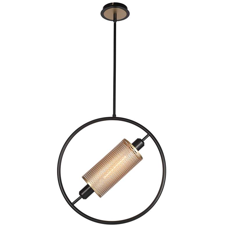 Eurofase Seamore 18 3/4" Wide Black and Gold Pendant Light