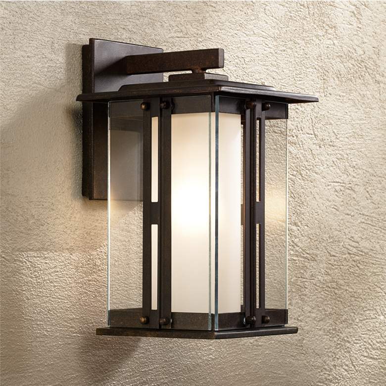 Fallbrook Collection 11 3/4" High Bronze Outdoor Wall Light