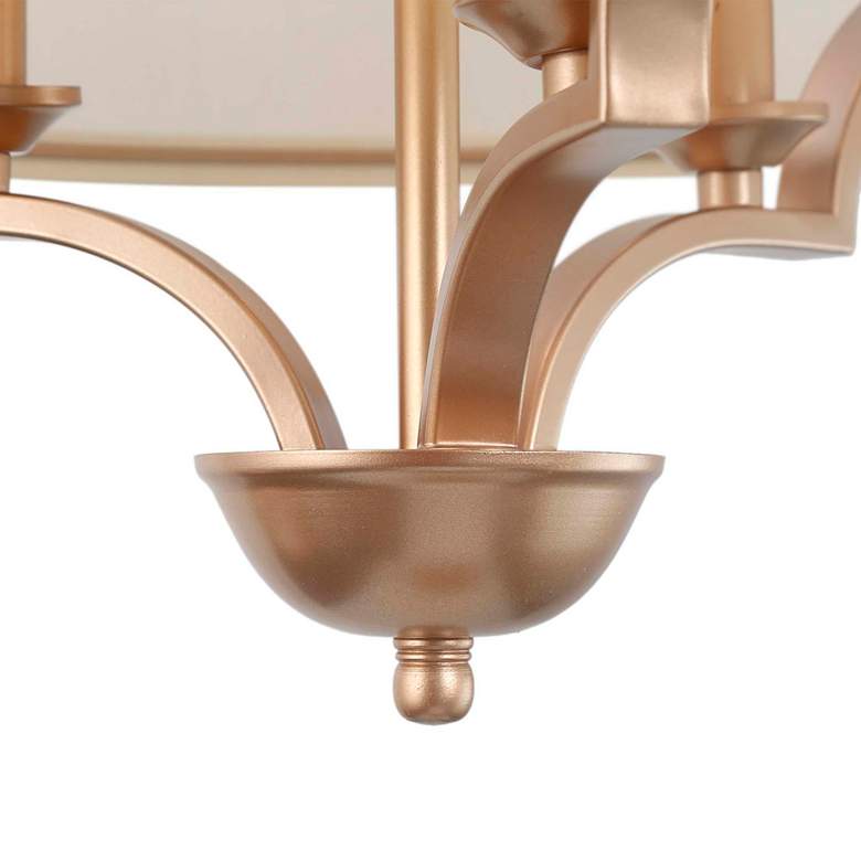 Fanes 17" Wide Gold 3-Light Chandelier