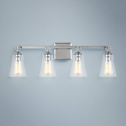 Feiss Monterro 30 1/4" Wide 4-Light Chrome Bath Light