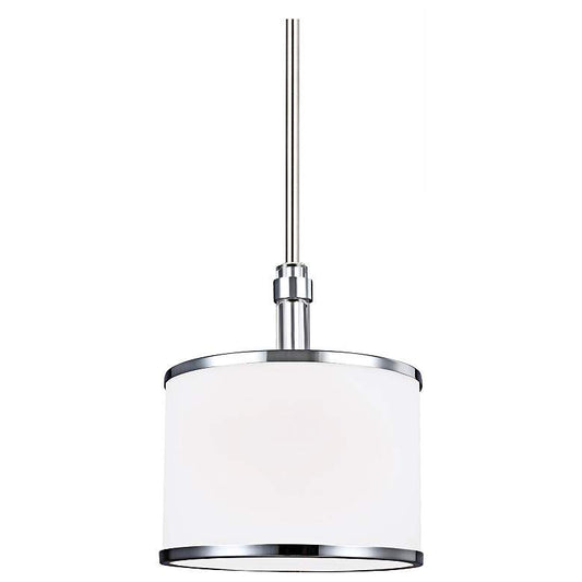 Feiss Prospect Park 8 1/2"W Nickel/Chrome Mini Pendant