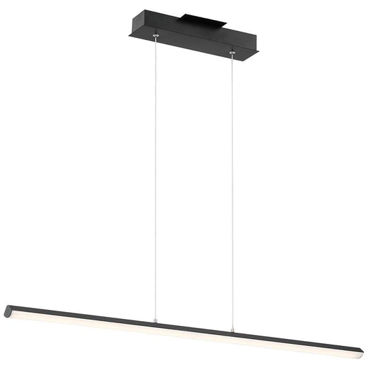 Float 48" Wide Matte Black LED Island Pendant Light