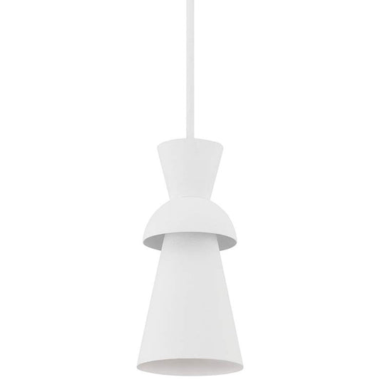 Florence 6 1/2" Wide Gesso White Mini Pendant