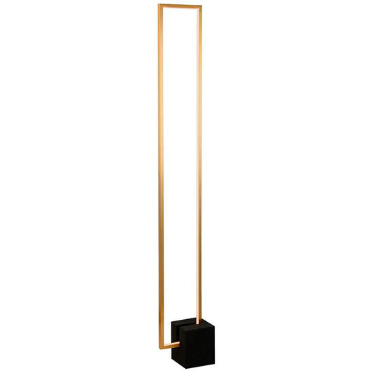 Florence Aged Brass Metal LED Floor Lamp