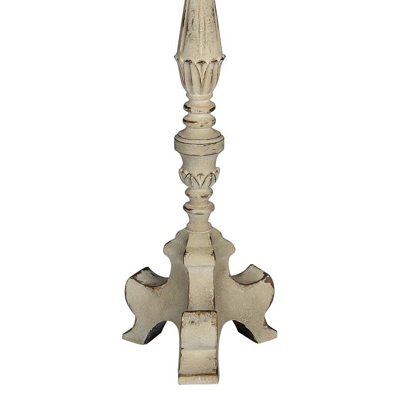 Forty West Davis Distressed Cream Resin Floor Lamp