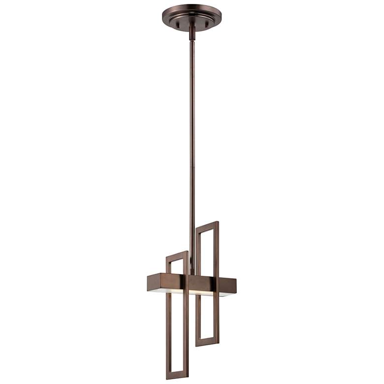 Frame 5 3/4" Wide Hazel Bronze LED Mini Pendant Light