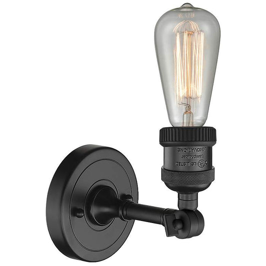 Franklin Restoration Bare Bulb 5" LED Sconce - Matte Black Finish