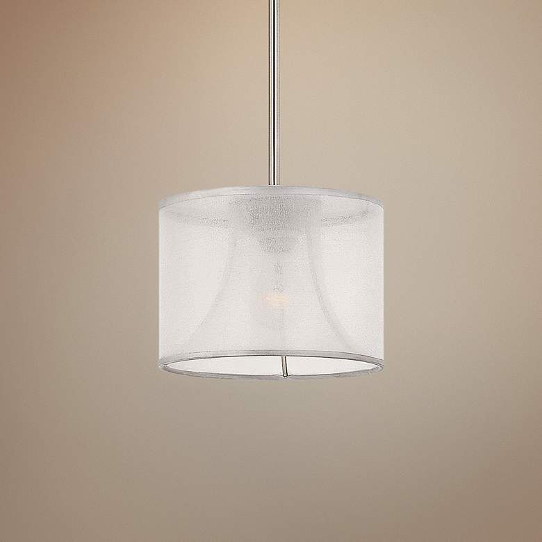 Fredrick Ramond Mime 10" Wide Brushed Nickel Mini Pendant