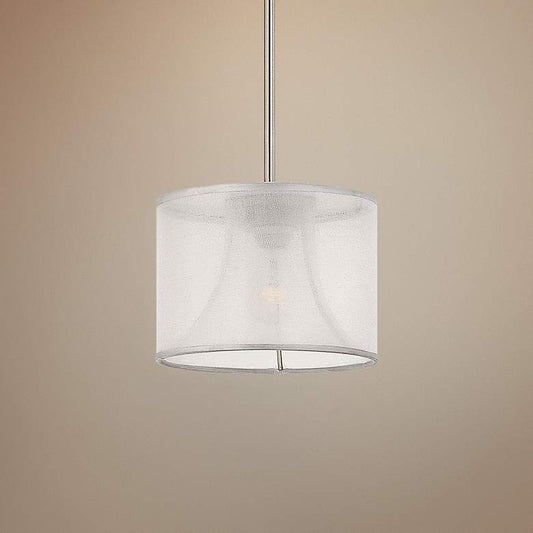 Fredrick Ramond Mime 10" Wide Brushed Nickel Mini Pendant