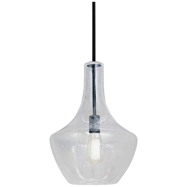 Fusion™ Harlow 14" Wide Matte Black Pendant Light