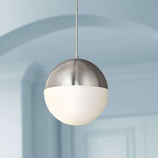 Fusion™ Ion 14" Wide Brushed Nickel LED Pendant Light