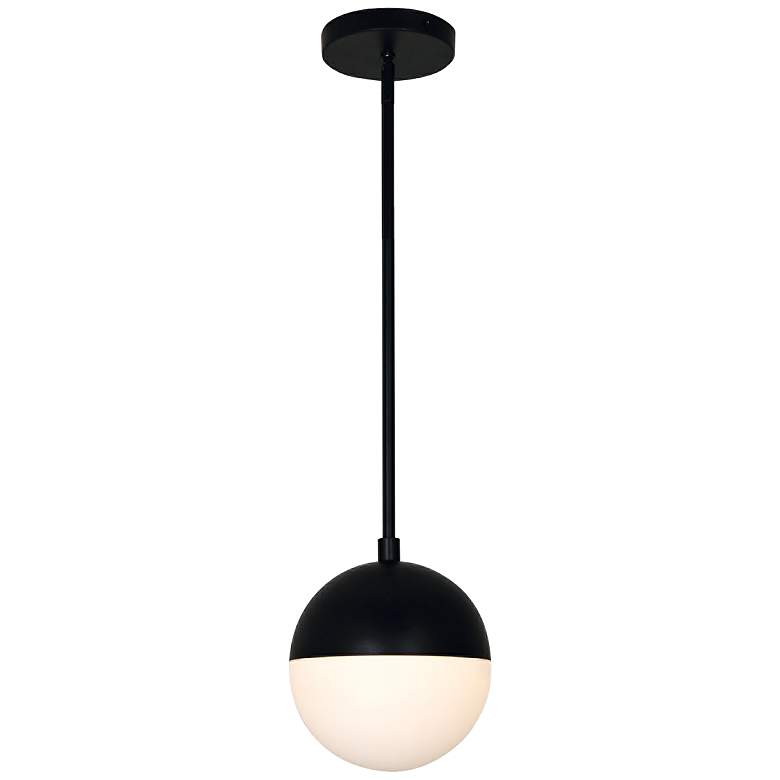 Fusion™ Ion 7" Wide Matte Black LED Mini Pendant Light