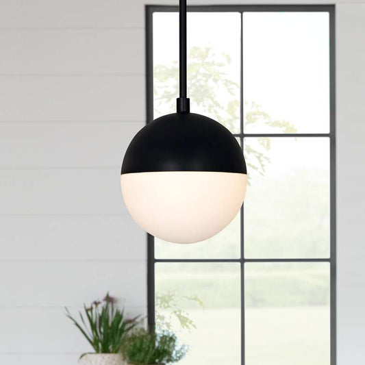 Fusion™ Ion 7" Wide Matte Black LED Mini Pendant Light