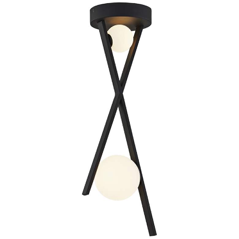 Fusion™ Stix 10" Wide Matte Black LED Mini Pendant