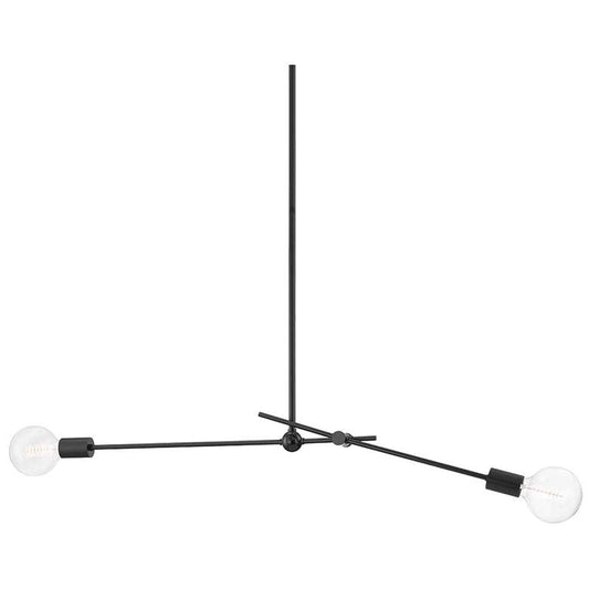 Gale 2 Light Pendant - Soft Black