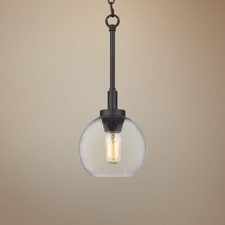 Galveston 7 1/4" Wide Rubbed Bronze Mini Pendant