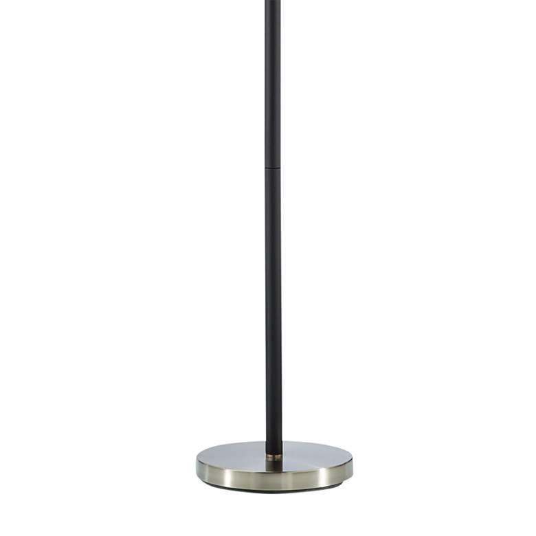 Gander Black Foam Metal Torchiere Floor Lamp