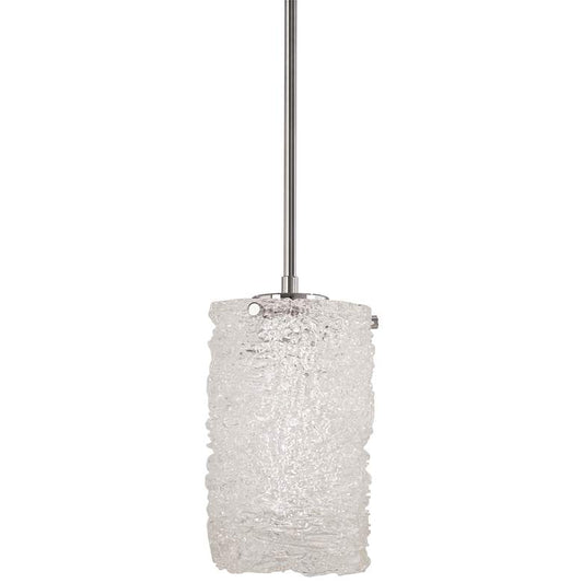 George Kovacs Forest Ice 6" Wide Chrome LED Mini Pendant