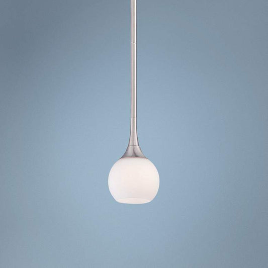 George Kovacs Pontil 4" Wide Brushed Nickel Mini Pendant