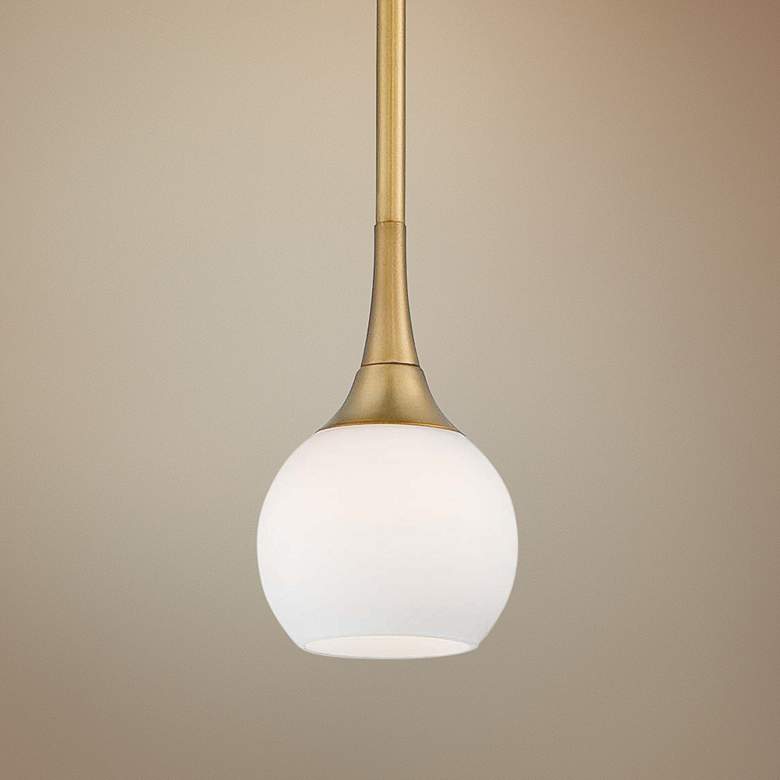 George Kovacs Pontil 4" Wide Honey Gold Mini Pendant