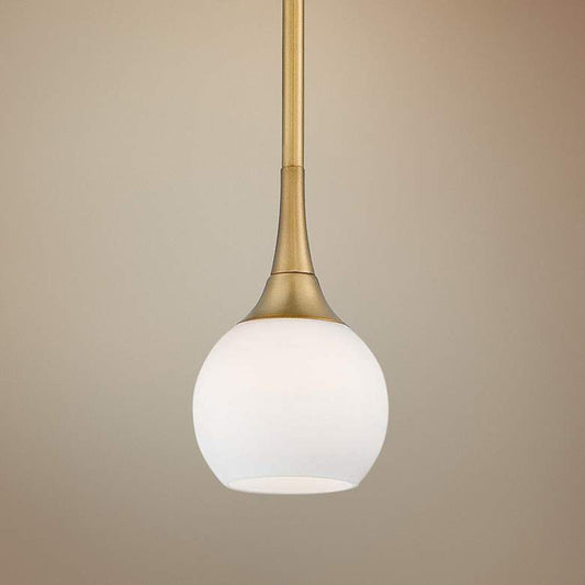 George Kovacs Pontil 4" Wide Honey Gold Mini Pendant