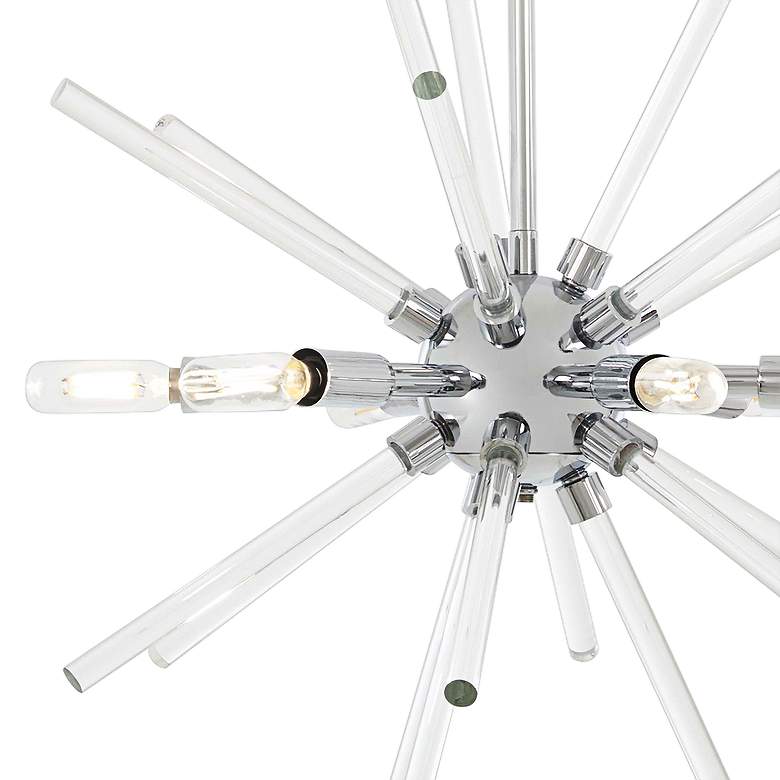 George Kovacs Spiked 18" Wide Chrome 6-Light Pendant