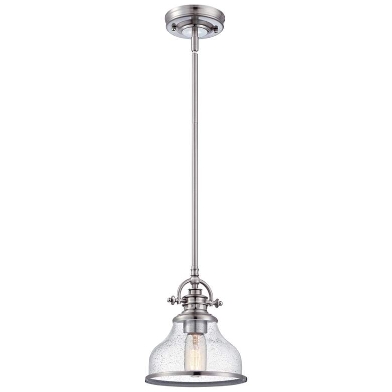 Grant 1-Light Brushed Nickel Mini Pendant
