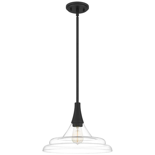 Grayton 1-Light Matte Black Pendant