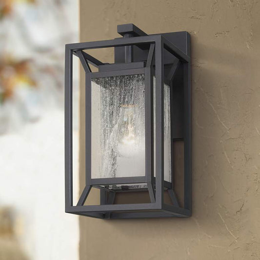 Harbor View 12 1/4" High Sand Coal Outdoor Wall Light