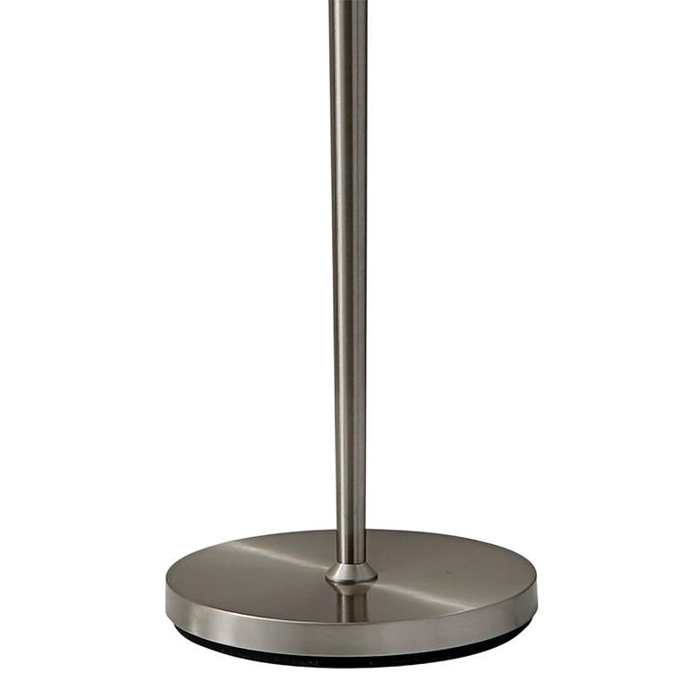 Hayworth Brushed Steel Metal Floor Lamp