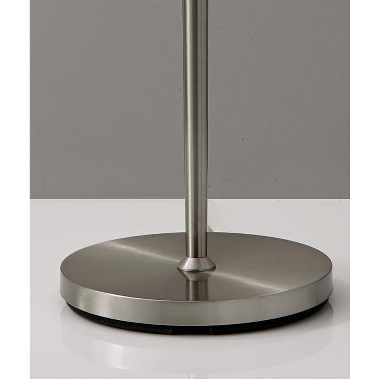 Hayworth Brushed Steel Metal Floor Lamp