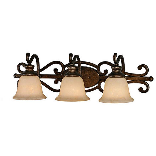 Heartwood Collection Three Light Bathroom Wall Light