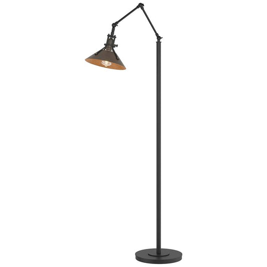 Henry Floor Lamp - Black Finish - Bronze Accents