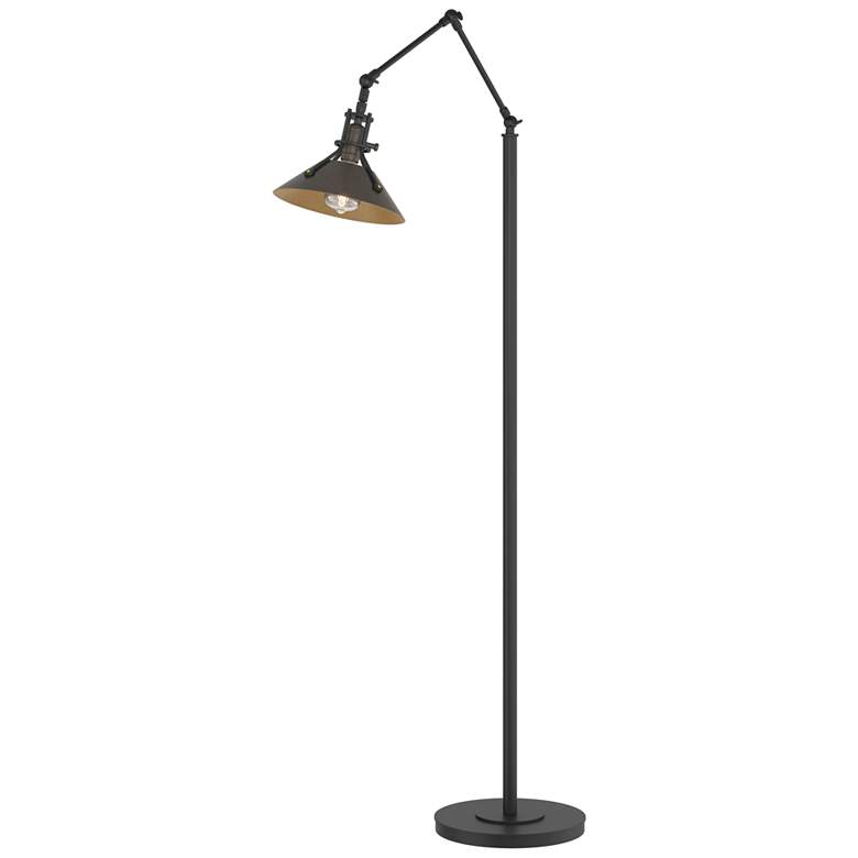 Henry Floor Lamp - Black Finish - Oil Rubbed Bronze Accents