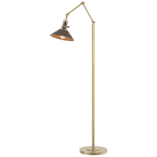 Henry Floor Lamp - Modern Brass Finish - Bronze Accents