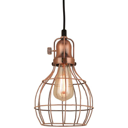 Hi-Lite Baldwin 7 1/4" Wide Weathered Copper Mini Pendant Light