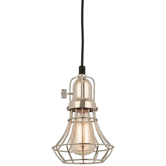 Hi-Lite Lani 6" Wide Polished Nickel Mini Pendant Light