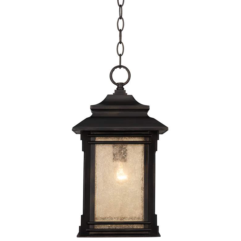Hickory Point 19 1/4" High Bronze Outdoor Hanging Light