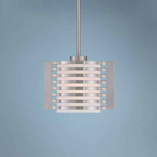 Hilliard 8 3/4" Wide Brushed Nickel Mini Pendant